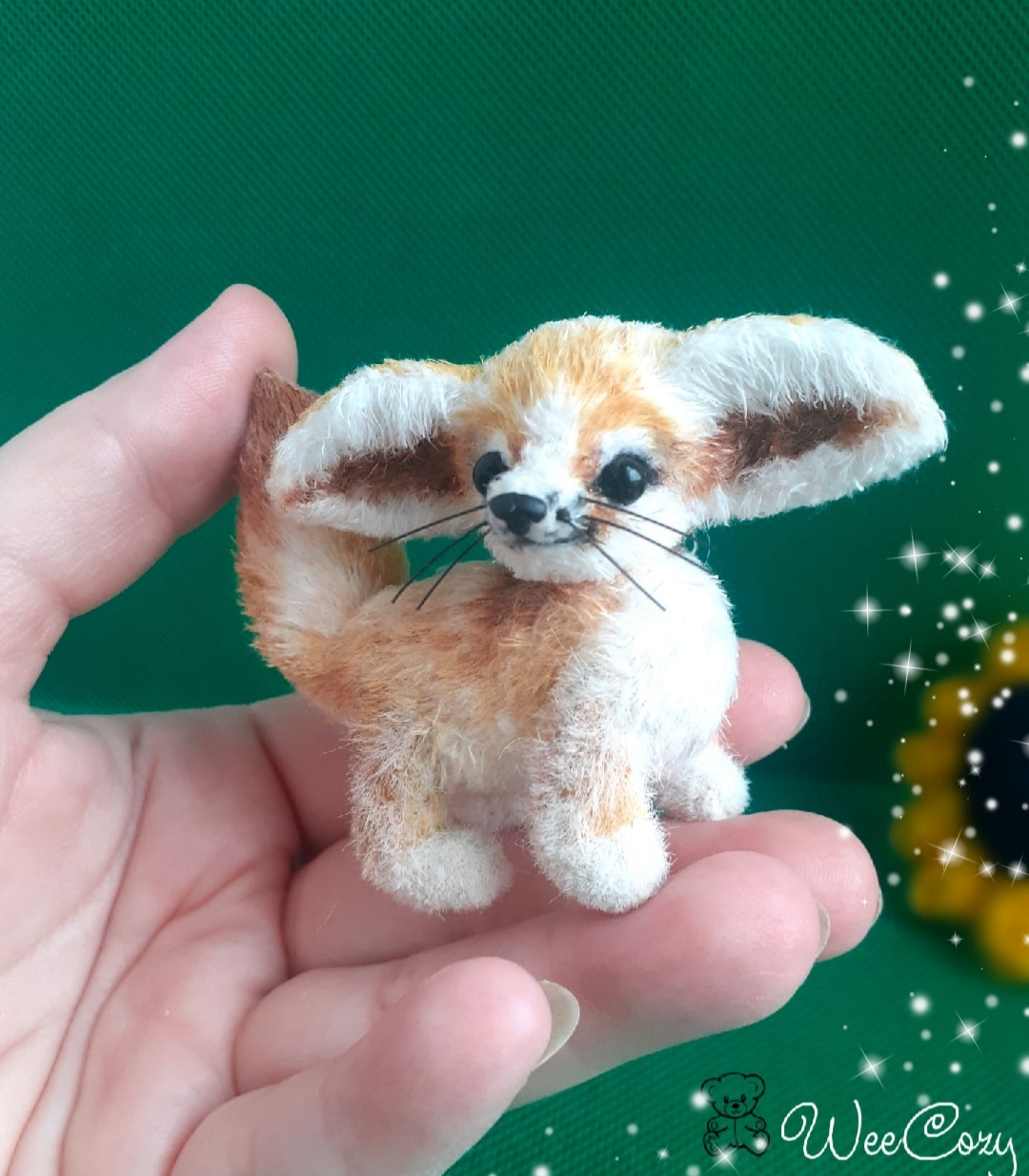 Crochet fox toy, Fennec fox plush, Realistic animal toy - DailyDoll Shop